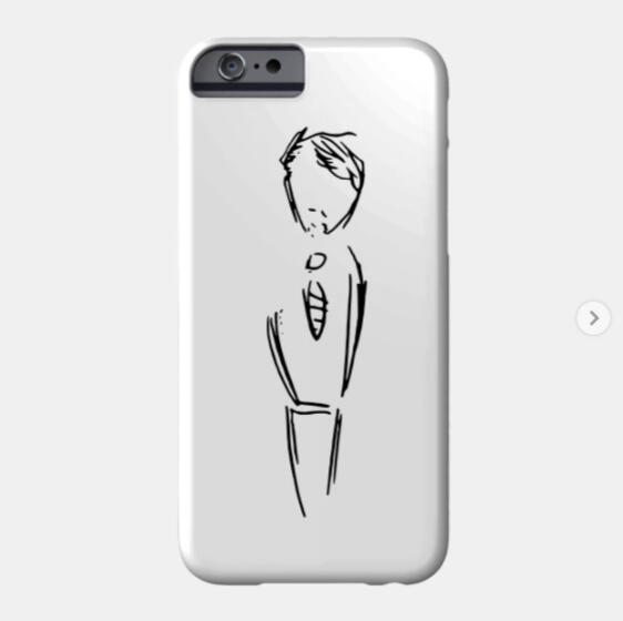 sad man in suit patriot phone