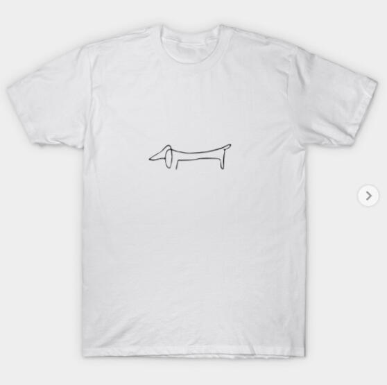 picasso daschund shirt